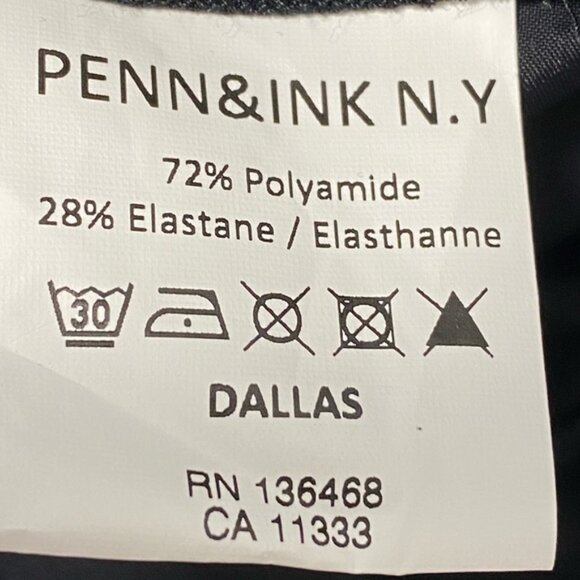 PENN&INK N.Y Dallas Elastic Black Pants — Size 38 EU (US 6–8) - Picture 11 of 11